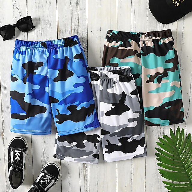  Boys' Summer Graphic Shorts 3-12 Years 1 Pack