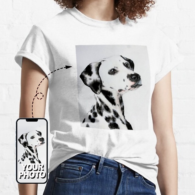  Per donna maglietta Pop art Stampa personalizzata Blu Verde Stampa Manica corta Giornaliero Per uscire Essenziale Rotonda Standard