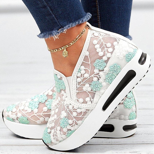 Scarpe Donna Con Zeppa Nascosta Julymens | Altezza 8cm, Tacco 4+4, Sneakers In Ecopelle Morbida, Antiscivolo, Per Tutte Le Occasioni
