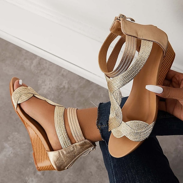  Elegant Minimalist Women's Faux Leather Sandals