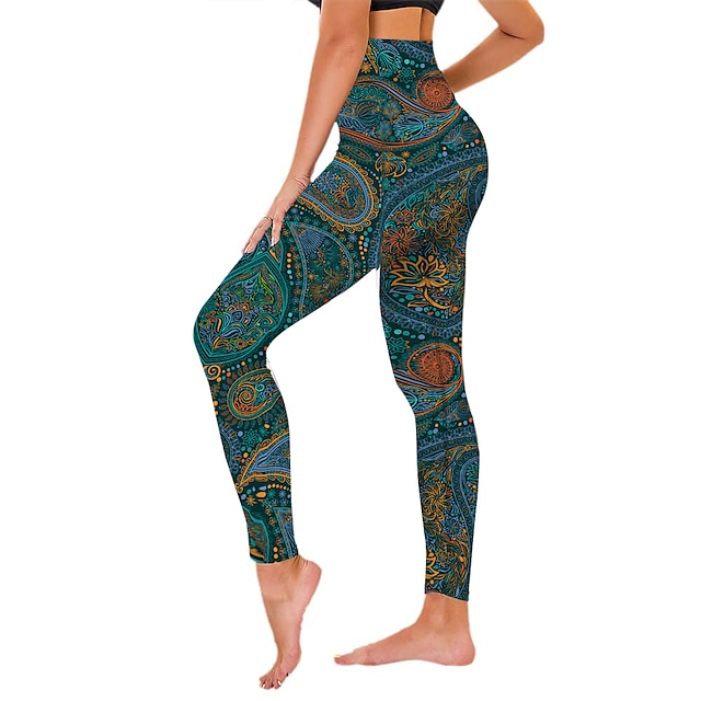  21Grams® Mujer Pantalones de yoga Alta cintura Mallas Leggings Leggings Cachemir Control de barriga Levantamiento de tope Verde Oscuro Aptitud física Entrenamiento de gimnasio Corriendo Invierno