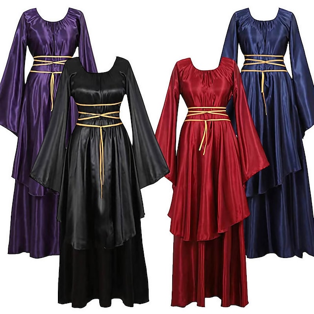  Vintage Inspired Medieval Ball Gown Cocktail Dress Vintage Dress Dress Costume Prom Dress Cosplay Outlander Women's Cosplay Costume Dress