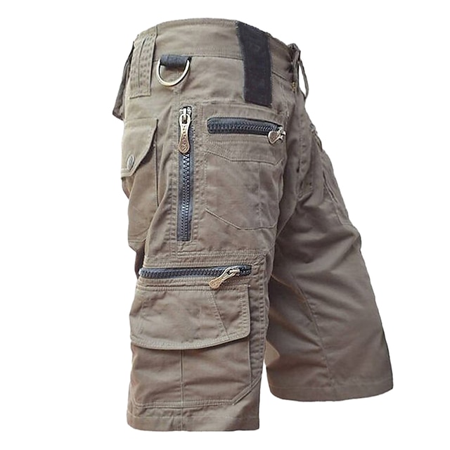  Men's Plain Tactical Cargo Shorts in Cotton