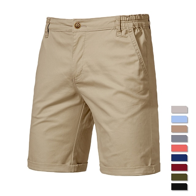  Herre Golf-shorts Mørkegrå Sort Bourgogne Solbeskyttelse Shorts Underdele Golftøj Tøj Outfits Bær tøj