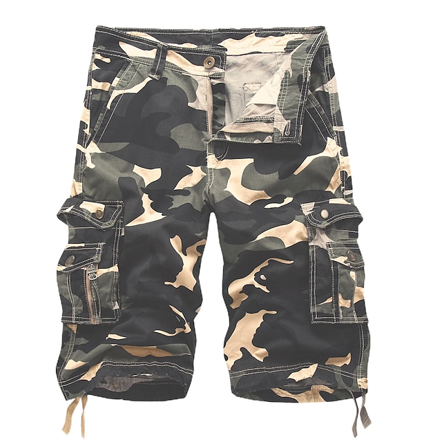  Herre Trekking-shorts Vandre Cargo Shorts Militær camouflage Sommer Udendørs 12