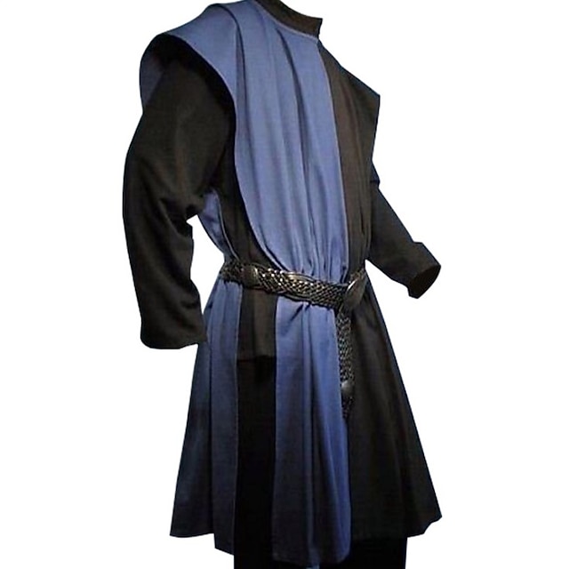  Warrior Punk & Gothic Medieval Renaissance 17th Century Blouse / Shirt Men's Costume Yellow / Blue / Green Vintage Cosplay Party