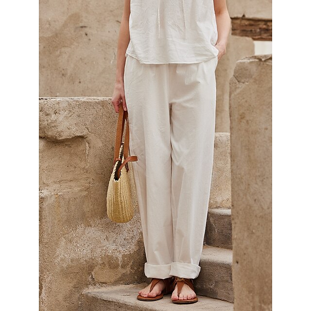 Summer New Style Linen Comfortable Women's Pants (18406) - China