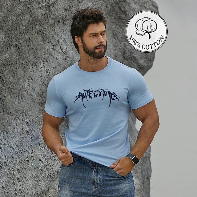  T Shirt Grafica  Cotone 100%  Manica Corta  Moda Classica