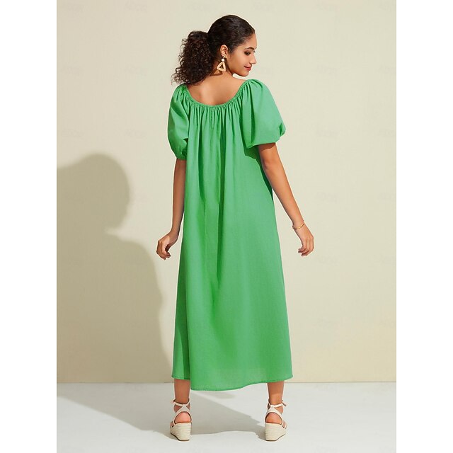 slim fit dress slacks Irella Caftan Dress - Kitts Green Oversized Sunset Shadows – The Islands main image 1