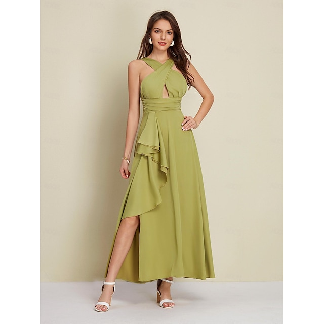 ワンピース Nodress Mint Green Satin Asymmetrical Dress 30%Off Nodress Mint Green Satin Asymmetrical Dress – Nφdress