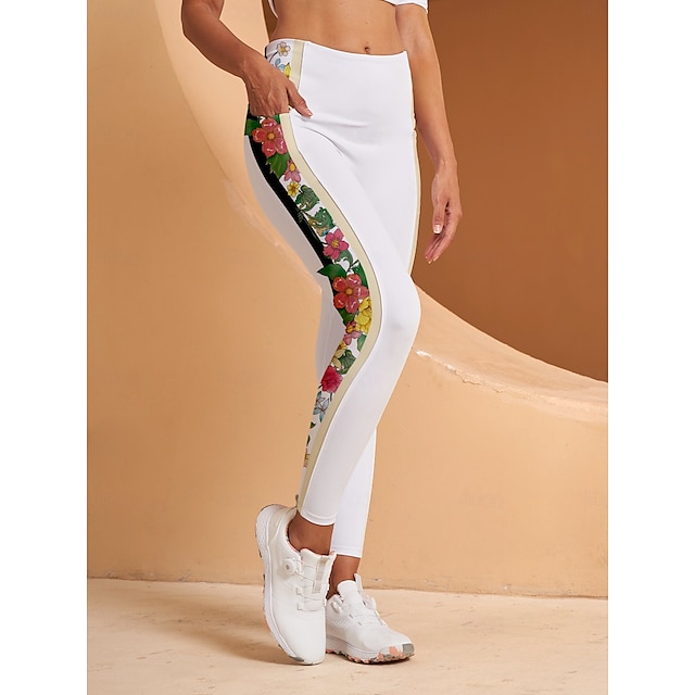  Floral Side Print Golf Leggings