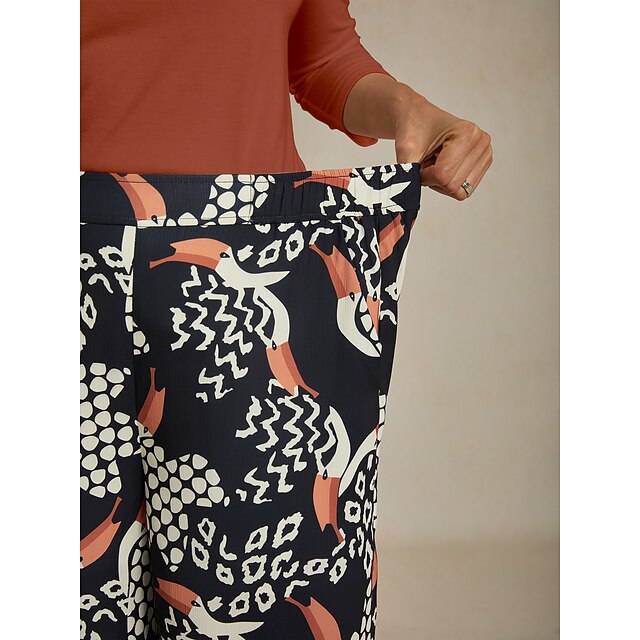 Generico Conbipel Pantaloni Pantaloni Palazzo a Gamba Larga a Vita Alta per Le Donne Tasche dei Pantaloni Casual Larghe e comode Pantaloni Tuta Donna Cotone Estivi (AG, S