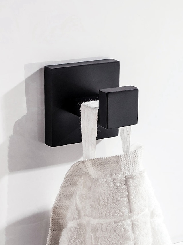 moderne håndklædekåbe krog multifunktionelt moderne antik rustfrit stål til badeværelse 1pc vægmonteret
