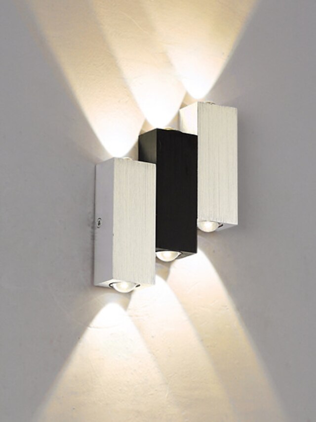  Nuevo diseño Contemporáneo moderno Lámparas de pared Interior Metal Luz de pared 85-265V 6 W