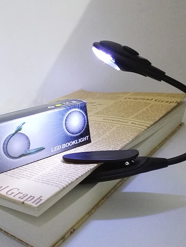  BRELONG® Book Light Justerbar / Nødsituation / Nemt at bære Knap Batteridrevne 1pc