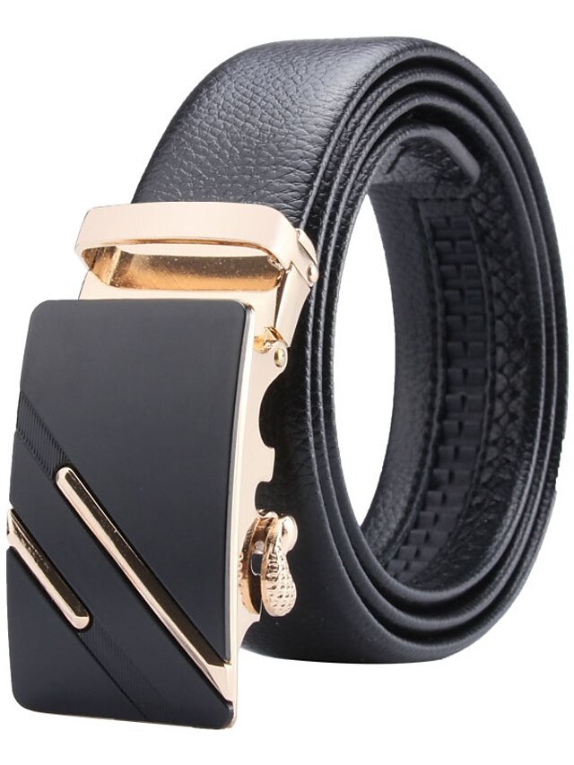  Men's Work / Basic Leather Waist Belt - Solid Colored