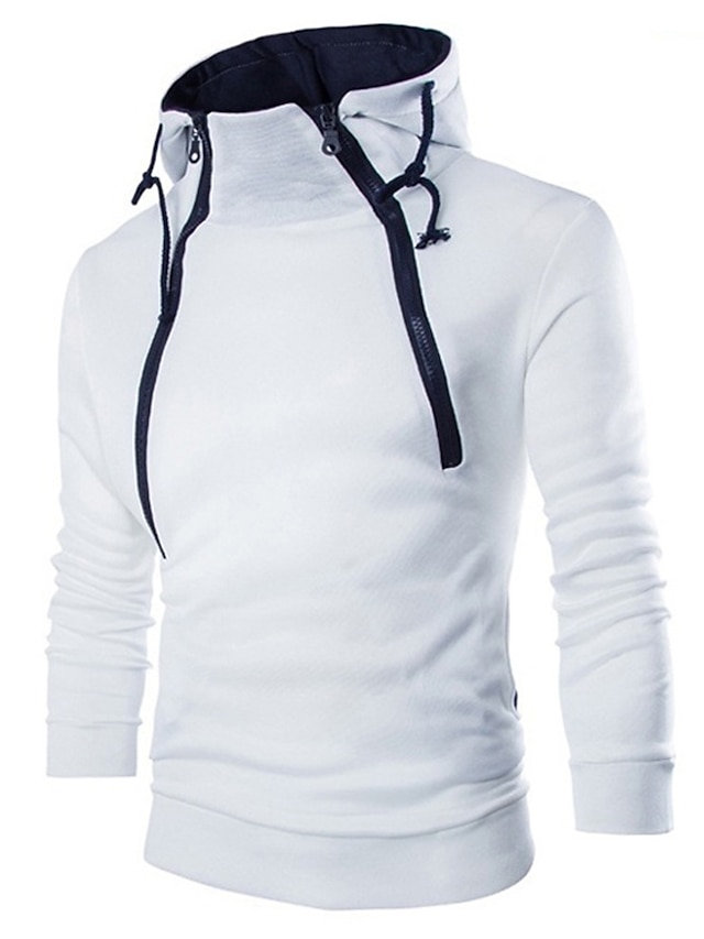  Men's Sweatshirt Solid Colored Round Neck Casual Hoodies Sweatshirts  Slim White Black Navy Blue
