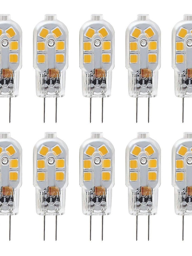  zdm g4 2.5w lampadina led confezione da 10 led bi-pin g4 base 20w sostituzione lampadina alogena bianco caldo / bianco freddo dc12v