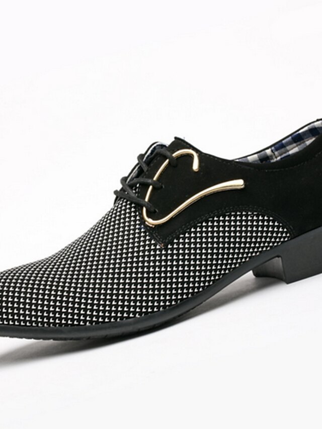  Men's Oxfords Comfort Shoes Daily PU Black Blue Fall & Winter
