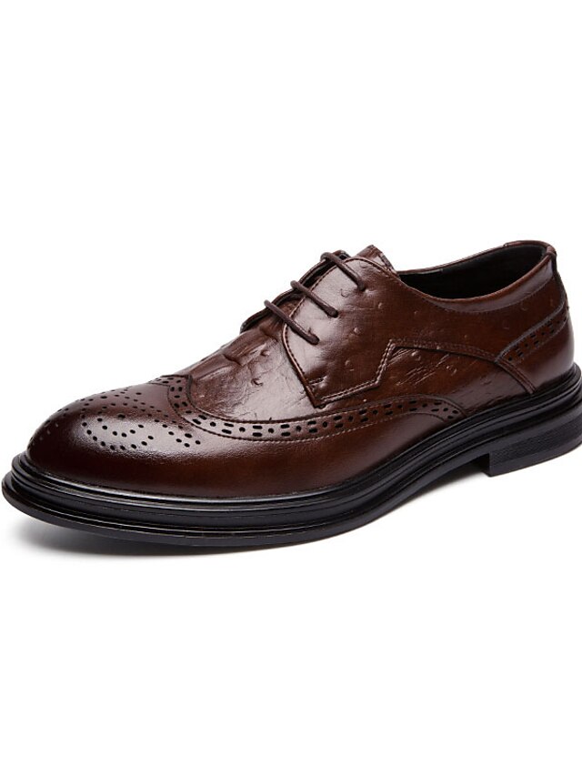  Men's Oxfords Formal Shoes Party & Evening Office & Career PU Black Brown Fall