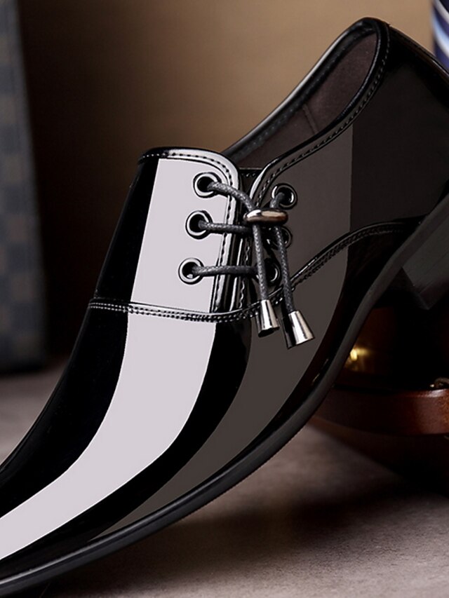  Homme Oxfords Chaussures en cuir De plein air Gomme Microfibre Noir Marron Automne