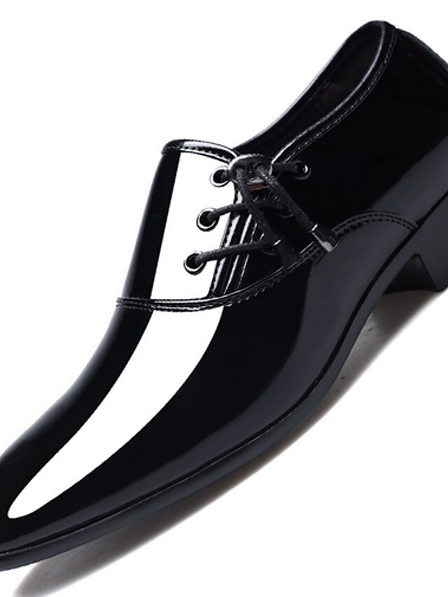  Hombre Oxfords Zapatos Confort Diario PU Negro Marrón Otoño invierno