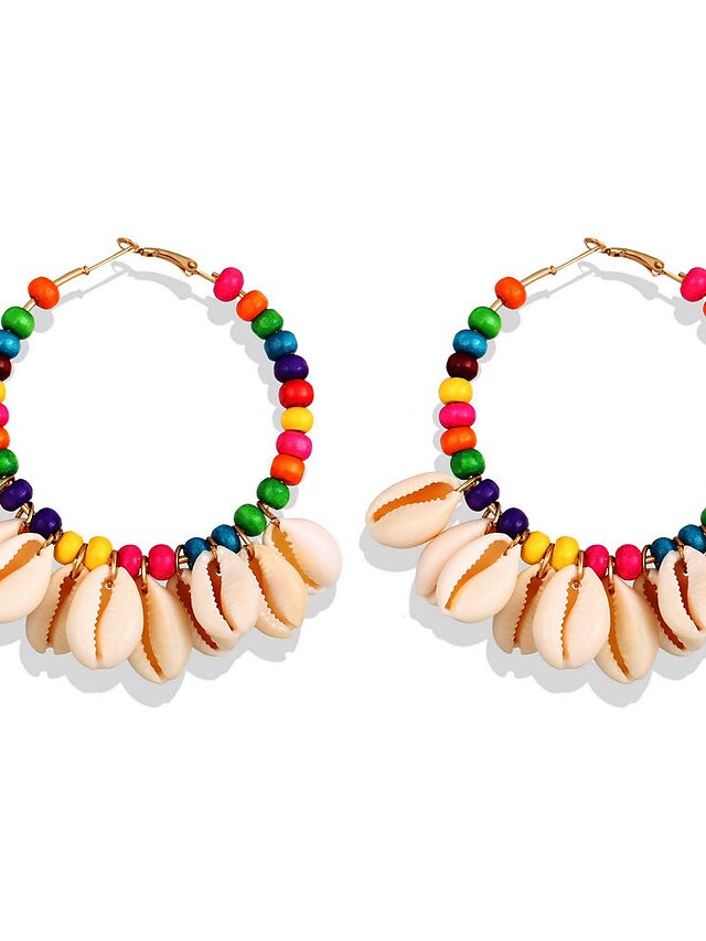  Women's Drop Earrings Earrings Classic Precious Simple Fashion Modern Imitation Pearl Earrings Jewelry Rainbow For Party Street Holiday Festival