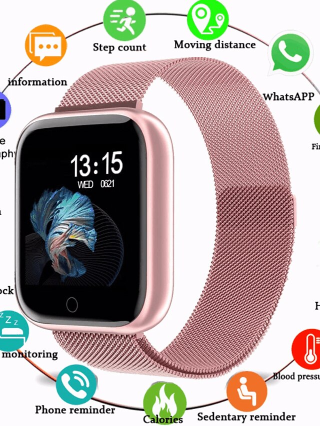  Smartwatch digital digital Luxus Wasserdicht Herzschlagmonitor Bluetooth / Silikon