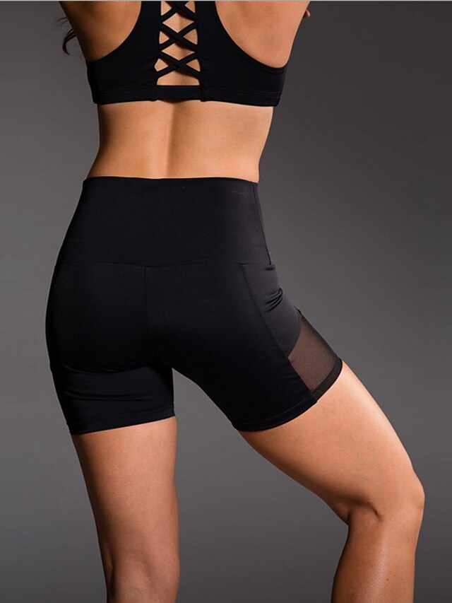  Mujer Deportivo Legging Color sólido Estampado Alta cintura Negro S M L / Delgado