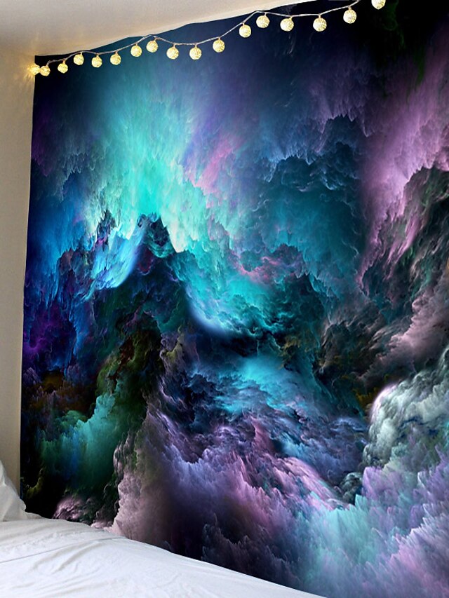  tapisserie murale art décor couverture rideau pique-nique nappe suspendu maison chambre salon dortoir décoration abstraite galaxie ciel étoilé univers