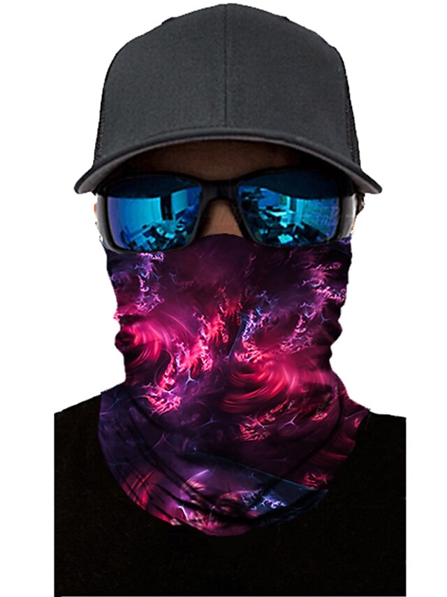  Neck Gaiter Pollution Protection Quick Dry Ultraviolet Resistant Rainbow  Balaclavas Bandana for Adults‘ Road Cycling Hiking Cycling
