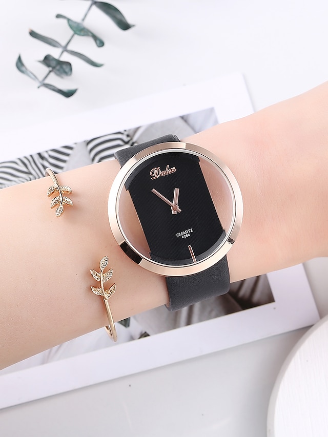  Women's Bracelet Watch Quartz Watches Analog Quartz Fashion Chronograph Cute Creative / One Year / PU Leather