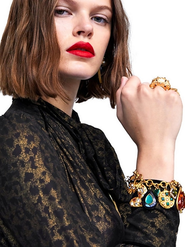  Women's Geometrical Bracelet Fashion Precious Alloy Bracelet Jewelry Gold For Street