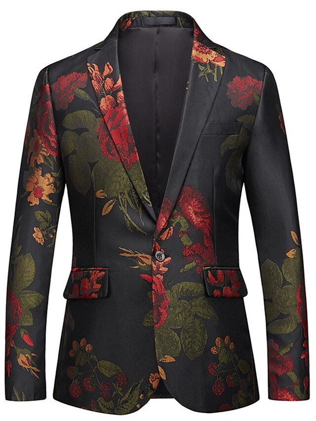  Homme veste Standard Polyester Pour des hommes Costume Arc-en-ciel - Revers Cranté