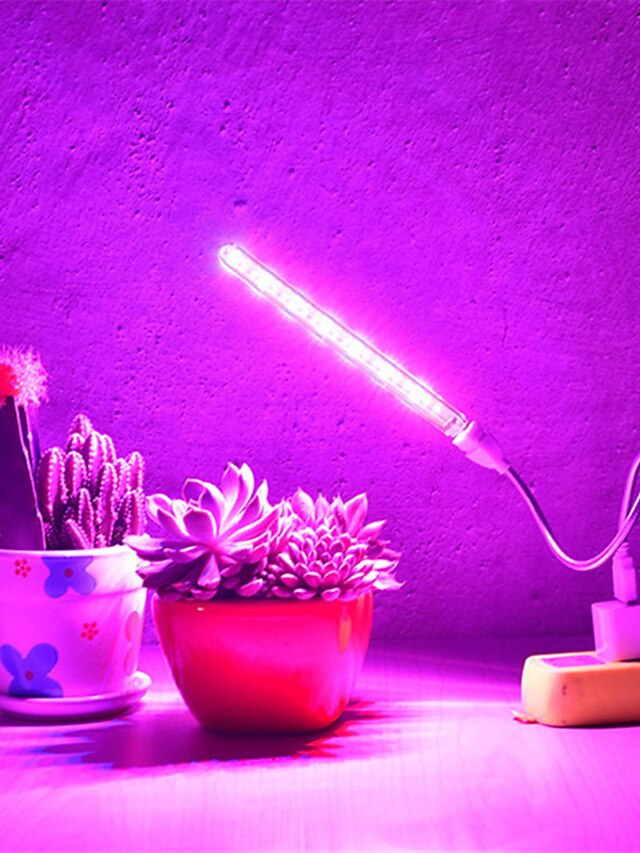  1 stk usb led vokse lys fullspektrum 10w dc 5v fitolampy for drivhus vegetabilsk frøplante belysning voksende phyto lampe