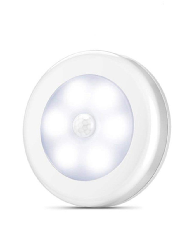  1 Stück Körper Bewegungssensor 6 LED Nachtlicht Wandleuchte Induktionslampe Korridor Schrank Wandleuchten LED Suchlampe Wohnaccessoire nicht Batterie Lieferung