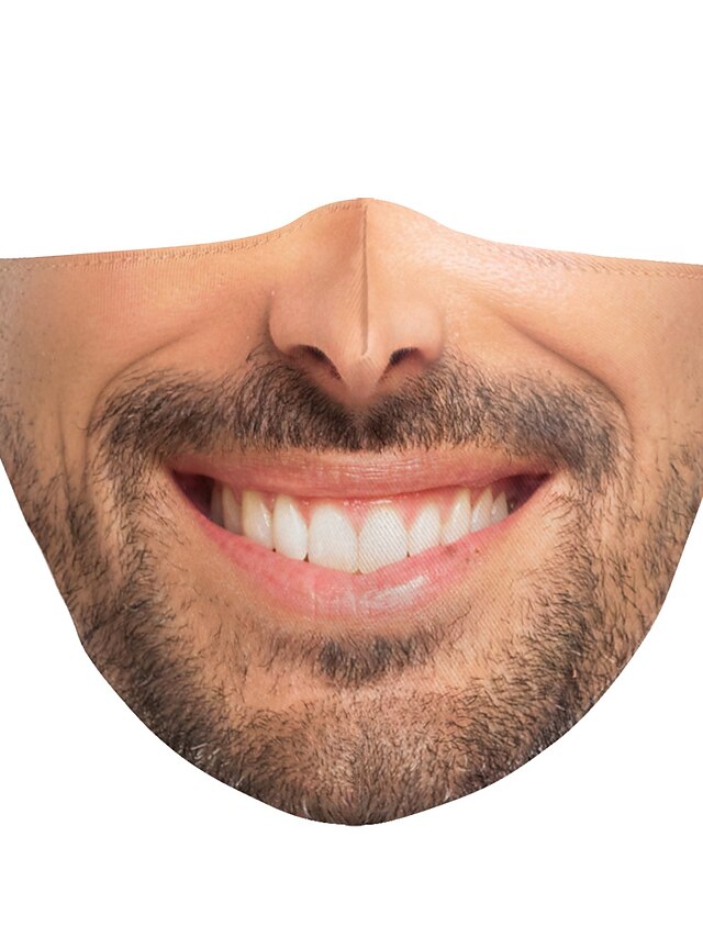  Couvre-visage Homme Polyester Taille unique Beige 1 pc / paquet Adultes Anti UV Quotidien basique Toutes les Saisons