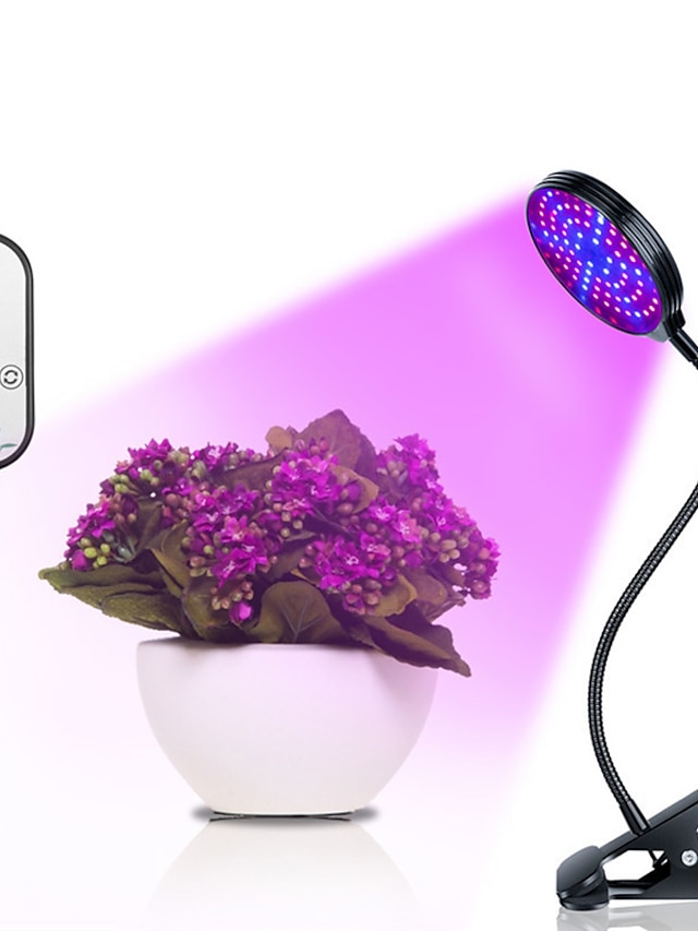  Grow Light for Indoor Plants LED Plant Growing Light 15W USB Dimming LED Grow Light LED Plant Lamps Full Spectrum Phyto Lamp Timer For indoor Vegetable Flower Seedling