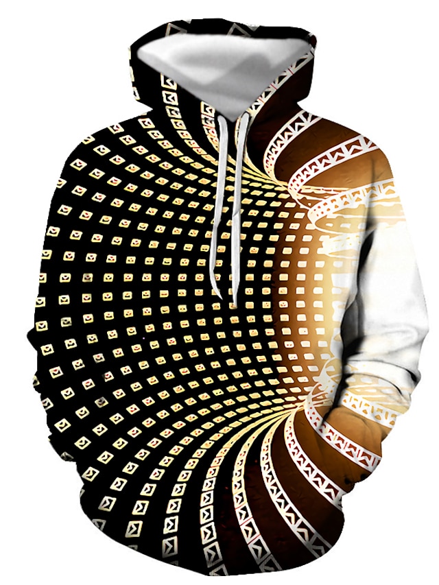  Men's Graphic Pullover Hoodie Sweatshirt Daily Going out Casual Hoodies Sweatshirts  Blue Purple Yellow