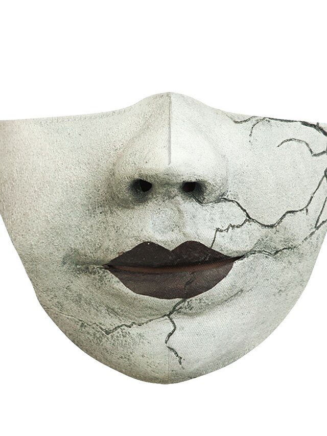  Couvre-visage Homme Polyester Taille unique Blanche 1 pc / paquet Adultes Anti UV Quotidien basique Toutes les Saisons