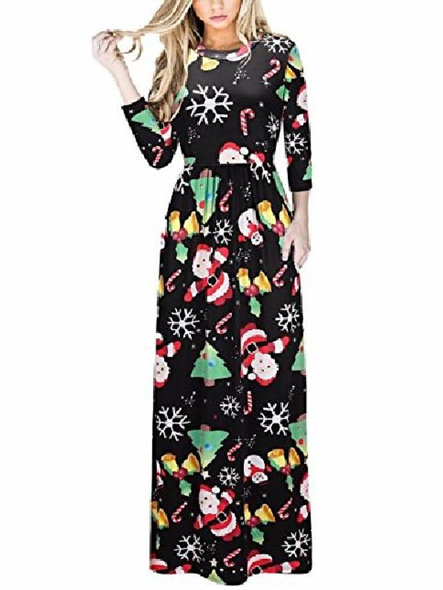  feminino vestido de festa de natal presente de natal pouca roupa preta xl