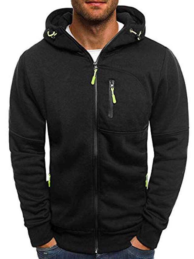  men's zipper hooded lightwear softshell jacket casual pullover hoodie outerwear with pocket windbreaker,black,tagsize 3xl=ussize xl