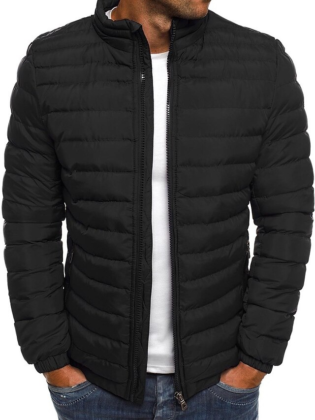  Men's Classic Style Casual Puffer Winter Coat