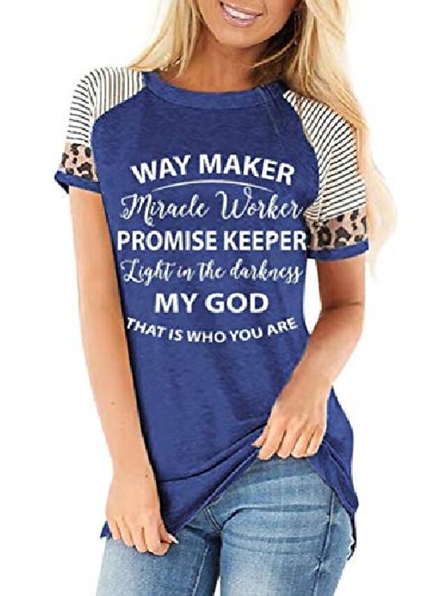  way maker miracle worker promise keeper light in the darkness my god this is who you are t-shirt (2-blue,m)