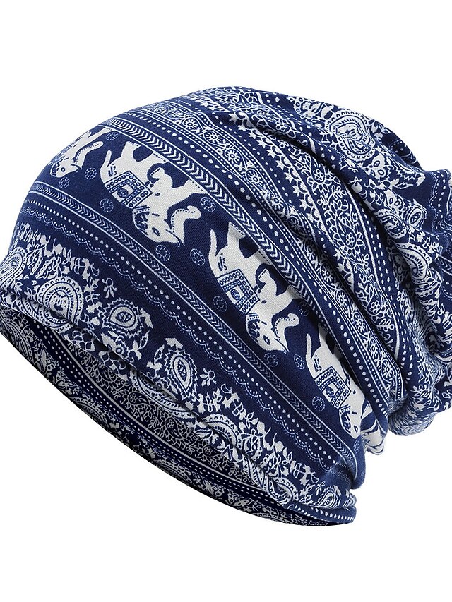  Unisexo Sombrero protector Algodón Básico - Estampado Invierno Primavera Blanco Negro Azul Piscina