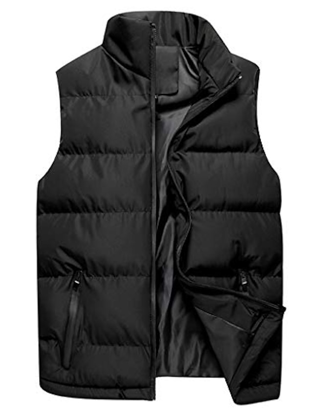  Men's Dailywear Polyester Quilted Puffer Vest