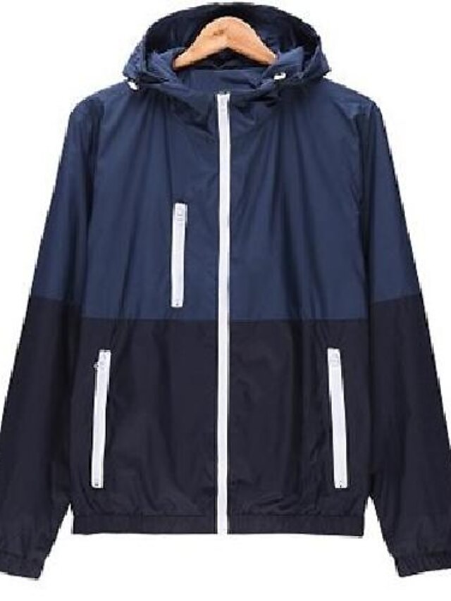 men's ultra lightweight quick dry athletic outdoor rainproof hooded windbreaker jacket