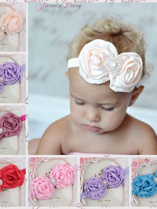  1pcs Toddler Girls' Sweet Floral Floral Style Hair Accessories White / Black / Purple