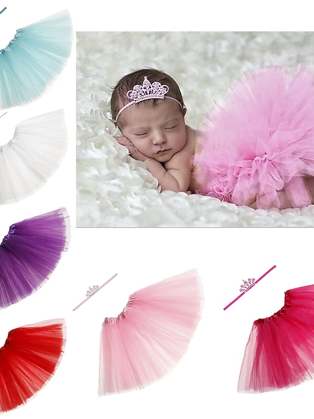  2pcs Toddler / Baby Girls' Sweet Solid Colored Hair Accessories Purple / Blushing Pink / Fuchsia / Headbands