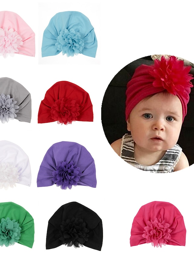  1pcs Baby Active Unisex Bow Solid Colored Hats & Caps Blue / Purple / Blushing Pink